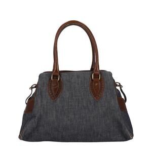 FENDI Ethnico Denim Tote Bag